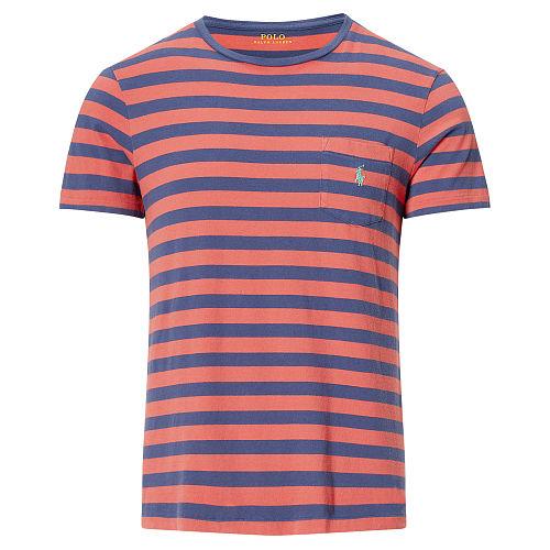 Polo Ralph Lauren Cotton Jersey Pocket T-shirt Western Red/observer Blue