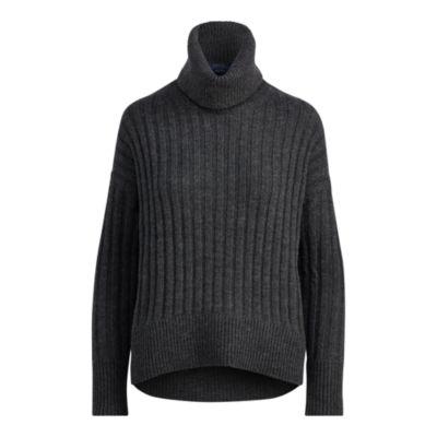 Ralph Lauren Alpaca-wool Turtleneck Sweater Charcoal