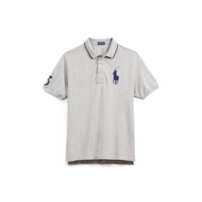Ralph Lauren Classic Fit Mesh Polo Shirt Andover Heather Xl Tall