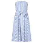 Polo Ralph Lauren Bengal-stripe Cotton Dress 272 White/ Regatta