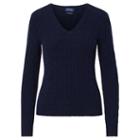 Polo Ralph Lauren Cable Cashmere V-neck Sweater