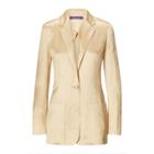 Ralph Lauren Augustine Linen-blend Jacket Buff