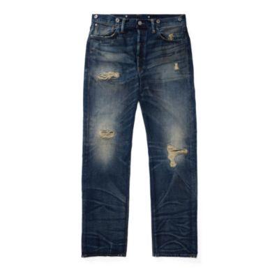 Ralph Lauren Selvedge Buckled-back Jean Brimfield Wash