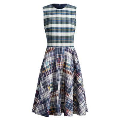 Ralph Lauren Madras Fit-and-flare Dress Patchwork