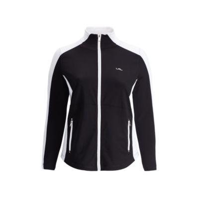 Ralph Lauren Color-blocked Mockneck Jacket Black/white