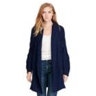 Polo Ralph Lauren Aran-knit Cotton Cardigan Bright Navy