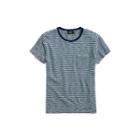 Ralph Lauren Striped Cotton Jersey T-shirt Dark Blue Indigo Greige
