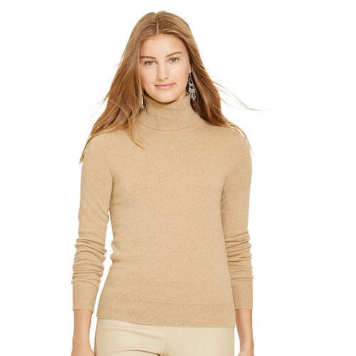 Polo Ralph Lauren Slim-fit Cashmere Turtleneck Camel Melange