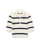 Ralph Lauren Striped French-rib Pullover Chic Cream Multi 9m