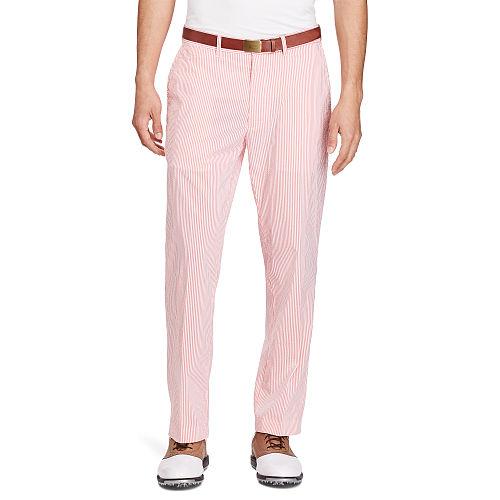 Ralph Lauren Polo Golf Classic Fit Seersucker Pant Coral Glow/pure White