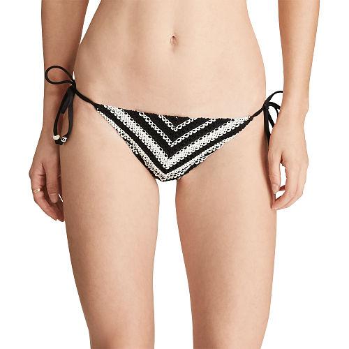 Polo Ralph Lauren Side-tie Crochet Bikini Bottom Blc