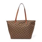 Ralph Lauren Nylon Bainbridge Tote Brown Print Multi