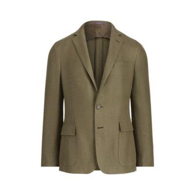 Ralph Lauren Basket-weave Shirt Jacket Olive
