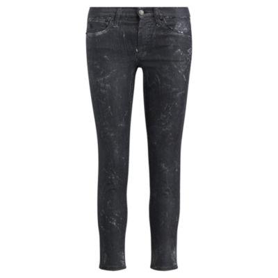 Ralph Lauren Tompkins Cropped Skinny Jean Blk Ground Clay