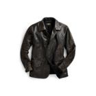 Ralph Lauren Leather Car Coat Black