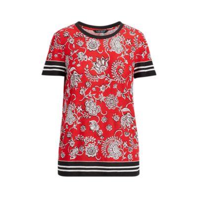 Ralph Lauren Floral-print T-shirt Lipstick Multi