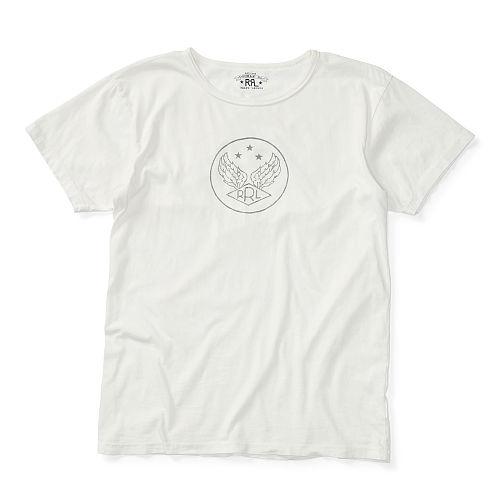 Ralph Lauren Rrl Cotton Jersey Graphic T-shirt Classic White