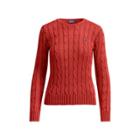 Ralph Lauren Cable-knit Cotton Sweater Red