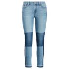 Ralph Lauren Premier Straight Crop Jean Shadow Patch Wash