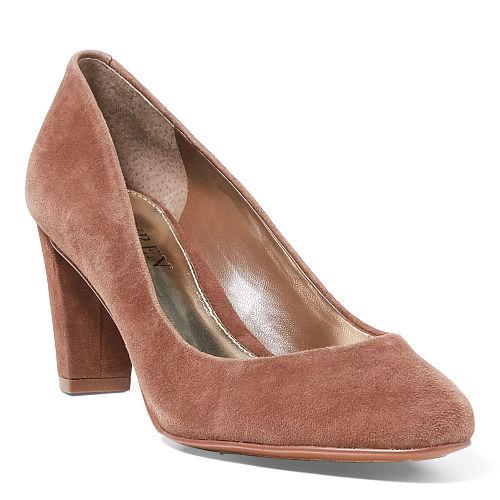 Ralph Lauren Lauren Hala Suede Pump Bedford Brown
