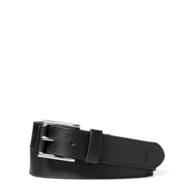 Ralph Lauren Vachetta Leather Belt Black