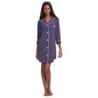 Ralph Lauren Lauren Cotton Sleep Shirt Navy/white