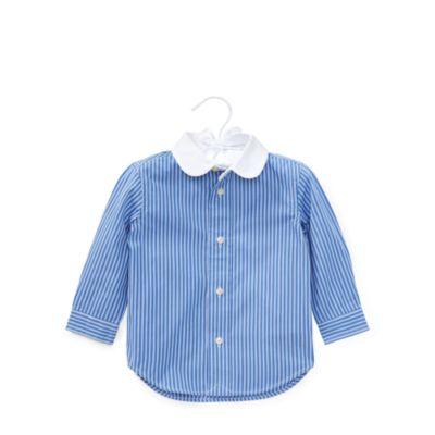 Ralph Lauren Striped Cotton Club Shirt Blue Multi 6m