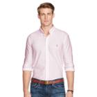 Polo Ralph Lauren Striped Knit Oxford Shirt Carmel Pink/white