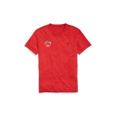 Ralph Lauren Custom Slim Fit Cotton T-shirt Rl 2000 Red