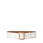 Ralph Lauren Distressed Leather Belt White