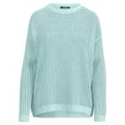 Ralph Lauren Lauren Open-knit Cotton Sweater Light Aquamarine