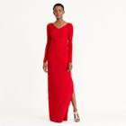 Ralph Lauren Lauren Mesh-insert Jersey Gown Parlor Red