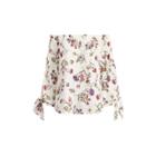 Ralph Lauren Jersey Off-the-shoulder Top Chalk Multi