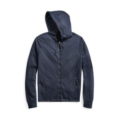 Ralph Lauren Modal-cotton-jacquard Hoodie Winter Navy Heather