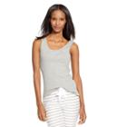 Ralph Lauren Lauren Ribbed Cotton Sleep Tank Grey Heather