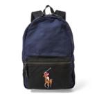 Ralph Lauren Canvas Big Pony Backpack Navy/black
