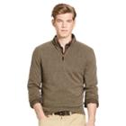 Polo Ralph Lauren Cashmere Half-zip Sweater Loden Birdseye
