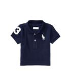 Ralph Lauren Cotton Mesh Polo Shirt Newport Navy 3m