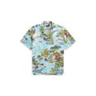 Ralph Lauren Classic Fit Camp Shirt Landscape Hawaiian