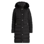 Ralph Lauren Faux Fur-trim Hooded Down Coat Black