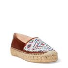 Ralph Lauren Joanne Beaded Nappa Espadrille Cuoio Mult