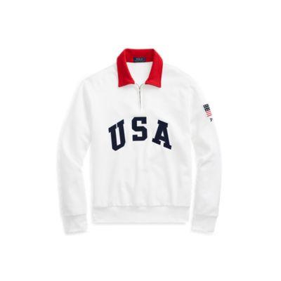 Ralph Lauren Cp-93 Cotton-blend Pullover White 1x Big