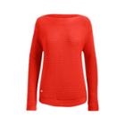Ralph Lauren Ribbed Cotton Boatneck Sweater Tomato Red Sp