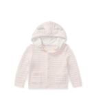 Ralph Lauren Bear-hood Cotton Sweater Delicate Pink 12m