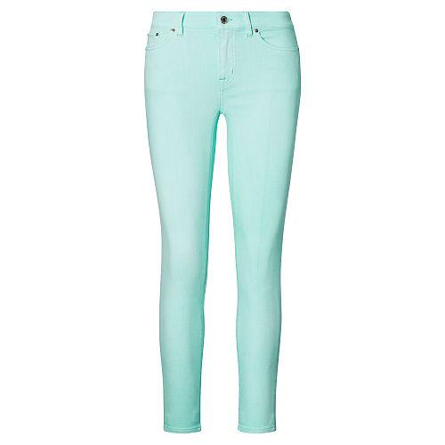Ralph Lauren Lauren Premier Cropped Skinny Jean Light Aquamarine Wash