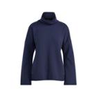Ralph Lauren Funnelneck Bell-sleeve Top French Navy