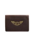 Ralph Lauren Rrl Leather Card Wallet Dark Brown