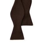Polo Ralph Lauren Plaid Wool-silk Twill Bow Tie Brown