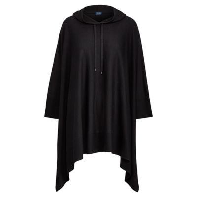 Ralph Lauren Hooded Poncho Black