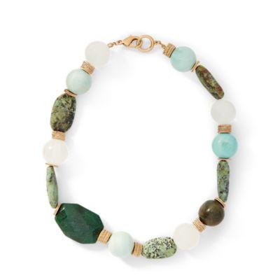 Ralph Lauren Beaded Collar Necklace Gold